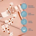 TIDY SLEEP 100% Cotton Knitted Blanket for New Born Baby, Soft and Breathable Quilt Wrapper for New Born Boy & Girl | Size 100 cm x 80 cm, 0 to 18 Month (Girrafe Print) - Fast Shipping to USA & Canada - Image 5