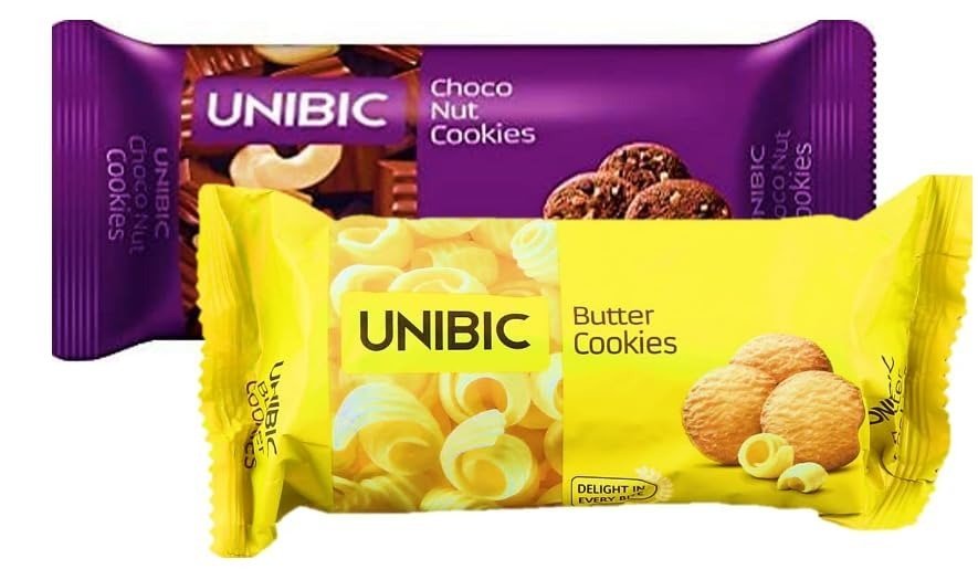 51m3ILA8GEL-1.jpg Unibic Cookies Combo Pack, Choco Nut and Butter Flavours, 75g, Pack of 2 - Fast Shipping to USA & Canada - Image 1