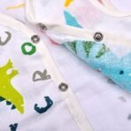 MOM'S HOME Baby Unisex Organic Cotton Muslin Jhabla Pack of 3 - Fast Shipping to USA & Canada - Image 5