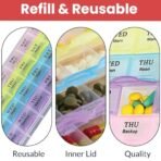 TEMPERIA Medicine Organizer Box for 4 Weeks & 4 Times a Day - Pill & Tablet Storage Box for Home - Travel-Friendly Small Container - Moisture Proof Pillbox for Daily & Weekly Use (MN01) - Fast Shipping to USA & Canada - Image 7