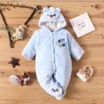 First Kick Baby Wearable Sleeping Bag New Born Hooded Snap Button Closer Security Bag (12-18 Months, Sky Blue) - Fast Shipping to USA & Canada - Image 2