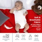 Mee Mee Reusable Water Proof Cotton Bed Protector Sheet/Extra Absorbent Mat/Dry Sheets/Urine Sheet/Dry Mat(Large, Red)(100CmX140Cm) - Fast Shipping to USA & Canada - Image 3