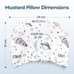 a baby cherry Mustard Seed Pillow for Baby | 16x24 cm | 500g Mustard Seeds| Pillow for Baby 0 to 12 Months | Pillow Cover Included - Fast Shipping to USA & Canada - Image 3