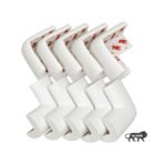 Kids Station Baby Proofing Corner Protector for Kids Safety, Made in India Rubber Edge for Sharp Furniture Edges and Corners, A Baby Safety Product (Corner Guards, 10 Pcs, L- Shape, Off-White) - Fast Shipping to USA & Canada