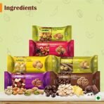 Unibic Cookies, Assorted Cookies, 450 Gm (Pack Of 6 X 75 G) | Biscuits Combo Pack | Choco Chip Cookies | Butter Cookies | Fruit & Nut Cookies | Pista & Badam & Fruit & Nut Cookies, 500 Gm - Fast Shipping to USA & Canada - Image 5