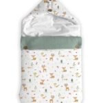 haus & kinder 3 in 1 Baby Sleeping Bag & Carry Nest | Cotton Bedding Set for Infants & New Born Baby | Portable/Travel & Skin Friendly | 0-6 Months (Whimiscal Woodland) - Fast Shipping to USA & Canada