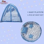Infantbond Play Gym Mattress with Net (Pack of 5, Blue Moon) ? Fast Shipping to USA & Canada - Image 4