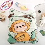 MOM CARE Fleece Winter Blanket for Newborn Baby Soft Warm Fluffy Single Layered Pack of 1 Green 0-2years - Fast Shipping to USA & Canada - Image 6