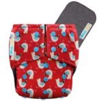 1st Step Bamboo Charcoal Reusable, Adjustable Diaper With Bamboo Charcoal Liner (Red) - Fast Shipping to USA & Canada - Image 2
