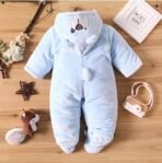 First Kick Baby Wearable Sleeping Bag New Born Hooded Snap Button Closer Security Bag (12-18 Months, Sky Blue) - Fast Shipping to USA & Canada - Image 3