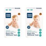 Mee Mee Anti-Colic Easy Flo Silicone Teat - Large - Pack of 2 (4 Pieces) - Fast Shipping to USA & Canada