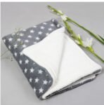 First Kick Baby Blanket New Born Pack of Wrapper Durable Polyester Cum Baby Crib Sheet for Baby Boys and Baby Girls, 107 cm X 85 cm, 0-12 Months Grey - Fast Shipping to USA & Canada