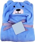 First Kick Baby Blankets New Born Combo Pack of Hooded Wrapper Sleeping Bag & Baby Bath Towel for 0-6 Months Baby Boy/Girls Pack of 2, lightweight, Microfibre Fleece & Sherpa, blue dog, unicorn blue - Fast Shipping to USA & Canada - Image 5