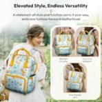 StarAndDaisy Diaper Bag for Mothers for Travel/Diaper Bags for Mom with Multiple Pockets, Baby Bag for Mother Travel 26L Capacity with 3 Double Insulated Pockets- Dinosaur Print - Fast Shipping to USA & Canada - Image 7