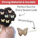 Hair Accessories For Women Stylish for Wedding & Parties - Hair Pins for Women & Girls - Butterfly Hair Style Bridal Braid & Brooch for Juda Bun - Hairstyle Decoration Bride Clips - Pack of 6 - Fast Shipping to USA & Canada - Image 4