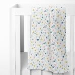 haus & kinder Eleflora Collection 100% Cotton Muslin Baby Swaddles Wrap for Newborn Baby, Size 100cm x 100cm, Pack of 5 (Ditsy Bloom, Floral,Dots, Elephant, Pineapple, Multicolor) - Fast Shipping to USA & Canada - Image 3
