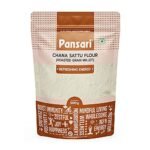 Pansari Roasted Chana Flour 500gm ? High Protein, High Fiber, Low Sodium, Cholesterol-Free, Gluten-Free| For Healthy & Energetic Life - Fast Shipping to USA & Canada