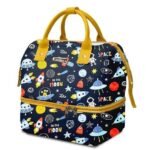 StarAndDaisy Travel Diaper Bag for Mothers ? Stylish Handcrafted Bag with Insulated Compartment, Multiple Pockets & 12L Enhanced Capacity for Newborn Essentials - Space Print - Fast Shipping to USA & Canada