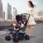 StarAndDaisy Stroller for Baby Boy & Girl 0 to 3 Years / Baby Stroller with Lightweight / Foldable Pram for Kids with 5-Point Safety Harness, Adjustable Backrest, 360? Swivel Wheel, Large Storage, Reversible Handlebar, Extended Mosquito Net (Vibgyor) - Fast Shipping to USA & Canada - Image 3