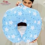 Infantbond Feeding Pillow with Detachable Cover (Cloud Blue) ? Fast Shipping to USA & Canada - Image 3