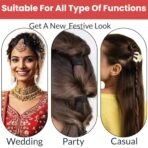 TEMPERIA (9pcs) Hair Claw Clips & Rubbers Set for Women & Girls - Clutcher Clutches Large Claw Clips Accessories - Stylish, Fashional (Random Colors) (6 Rubbers, 1 Claw Clip & 2 Small Clutch) - (MN01) - Fast Shipping to USA & Canada - Image 7