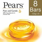 PEARS Pure And Gentle Pear Scent Bathing Bar, 125g (Pack Of 8) & Dove Daily Shine Conditioner, 180 Millilitres - Fast Shipping to USA & Canada - Image 3
