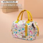 StarAndDaisy Diaper Bag for Mother Travel, New Born Baby with Light Weight and Potable Design for Mom with Multi Compartments, Waterproof Baby Bag with Ultra Soft Fabric, Mini Unicorn Print - Fast Shipping to USA & Canada - Image 3