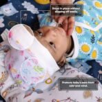 a baby cherry 100% Organic Cotton Newborn Baby Caps 0-3 Months | Soft & Comfortable | Cotton Cap for Baby | Newborn Cap for Baby Boy & Girl Set of 2 Multicolour - Fast Shipping to USA & Canada - Image 6