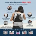 Kids Station Baby Carrier with 9 Carry Positions, Patented Design, Made of 100% Cotton, NO POLYESTER , Designed for Indian Environment with VENTILATION WINDOW Baby Carrier with Hip seat for 6 to 24 Months Baby, Adjustable New-Born to Toddler Carrier (Grey, All in One Hip Seat) - Fast Shipping to USA & Canada - Image 5