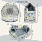 Infantbond Reversible Nest Mattress with Net (Gray Spiral) ? Fast Shipping to USA & Canada - Image 4