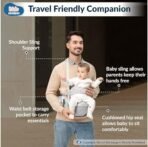 Kids Station Baby Carrier with 4 Carry Positions, Patented Design, Baby Carrier made up of Cotton, Designed for Indian Environment, Adjustable New-Born to Toddler Carrier, Max Weight Up to 15 Kgs (Grey, Happy Strap) - Fast Shipping to USA & Canada - Image 3