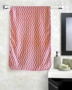 First Kick Luxury Microfiber 2 Pcs Face Baby Towel Super Absorbent, Fade-Resistent, Ultra Soft (Zig-Zag) - L 61 cm x B 46 cm - Orange - Fast Shipping to USA & Canada - Image 3