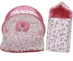 Infantbond Born Baby Bed with Net & Carry Bag (Star & Moon Pink) ? Fast Shipping to USA & Canada - Image 2
