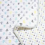 haus & kinder Nautical 100% Cotton Muslin Reversible Quilt For New Born Baby, Anthra, 200 TC - Fast Shipping to USA & Canada - Image 6