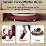 StarAndDaisy 360 Baby Walker 6-24 Months / 7 Level Height Adjustment Walker for Kids Boy and Girl with Switchable Food & Musical Toy Tray/Premium Baby Activity Walker - (Red) - Fast Shipping to USA & Canada - Image 6