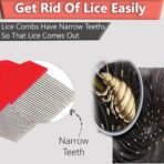 TEMPERIA (1 pcs) Lice Comb for Women, Men & Kids Hair - Nits, Dandruff & Lice Eggs Remover Products - Hair Lies Removal Comb for Head - Premium & Ergonomic Design (Random Colors) (MN02) - Fast Shipping to USA & Canada - Image 4