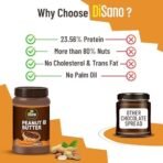 DiSano Chocolate Peanut Butter Crunchy, 924g, 23g Protein & 6.4g Dietary Fibre, Tasty & Healthy Chocolate Spread for Breakfast & Snacks, Made with Premium Roasted Peanuts, Zero Cholesterol & Trans Fat - Fast Shipping to USA & Canada - Image 6
