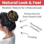 TEMPERIA Hair Buns for Women - Artificial False Fake Hair Donuts Bun Maker Extension - Juda Accessories For Wedding - Hair Buns Clip - 1 Pc - (Golden Highlight) - Fast Shipping to USA & Canada - Image 4