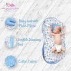 Infantbond Reversible Nest Mattress with Net (Moon Blue) ? Fast Shipping to USA & Canada - Image 4