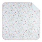 haus & kinder 100% Cotton Reversible Muslin Blanket For Newborn Baby Boy And Girl, Triple Layer Blanket 0-2 Years, Size- 120 Cm X 120 Cm (Little Bloom), Blue, 200 TC - Fast Shipping to USA & Canada - Image 7