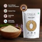 Orika Poppy Seeds (Khas Khas) | Unpolished & Cleaned White Khas Khas for Indian Cooking, Sweets & Curries ? 100g Pouch (1) - Fast Shipping to USA & Canada - Image 6