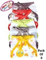 MOM CARES Muslin Cloth Nappies For Newborn Baby,Reusable Diapers, Cotton Langots,U Shaped Double Layer Nappy For boy and girl (Pack of 5) (9 Months up) Multicolor - Fast Shipping to USA & Canada - Image 6