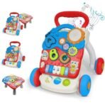 StarAndDaisy Baby Push Walker with Piano, Multi-Activity Walker for Infants/Toddler, Educational Elements and Stable & Safe Design - Red - Fast Shipping to USA & Canada - Image 2