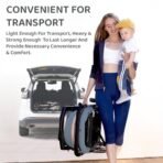 StarAndDaisy Baby Strollers / Pram For 0-3 Years Girl & Boy With Foldable Design, Food Tray, 4 Wheel Suspension, Adjustable Seat, 5 Point Safety Belt, Light Weight & Convenient (Blue) - Fast Shipping to USA & Canada - Image 5