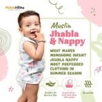 MOM'S HOME Baby Unisex Organic Cotton Muslin Jhabla Pack of 3 - Fast Shipping to USA & Canada - Image 6