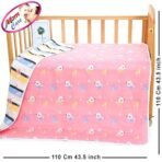 MOM CARE Muslin Blanket For Newborn Cotton Organic Extra Soft Swaddles Burp Cloth & Bath Towel Ideal For 0-24 Months Peach (Pack Of 1), 500 Tc - Fast Shipping to USA & Canada - Image 4