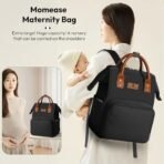 StarAndDaisy Diaper Backpack For Mothers For Travel/Diaper Bags For Mom With Multi Compartments, Insulated Bottle Pockets, Waterproof, Ultra Soft Oxford Fabric, 24Lt Capacity - Black - Fast Shipping to USA & Canada - Image 7