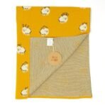 TIDY SLEEP 100% Cotton Knitted Blanket for New Born Baby, Soft and Breathable Quilt Wrapper for New Born Boy & Girl | Size 100 cm x 80 cm, 0 to 18 Month (Sheep) - Fast Shipping to USA & Canada - Image 2