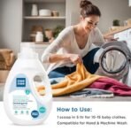 Mee Mee Baby Liquid Detergent 1.5 L | Ph balanced, Free from Harsh Chemicals, Safe for Mother's Hands & Baby's Skin | Anti-Bacterial, Removes Stains & Odor with One Drop, Hypoallergenic - Fast Shipping to USA & Canada - Image 7