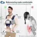Kids Station Baby Carrier with 6 Carry Positions, Patented Design, Baby Carrier made up of Cotton, Designed for Indian Environment, Adjustable New-Born to Toddler Carrier, Max Weight Up to 15 Kgs (Blue, Cuddle Times) - Fast Shipping to USA & Canada - Image 4